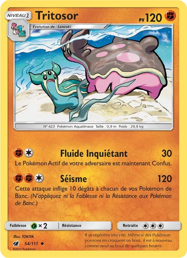 Tritosor — Invasion Carmin 54 French Pokémon card