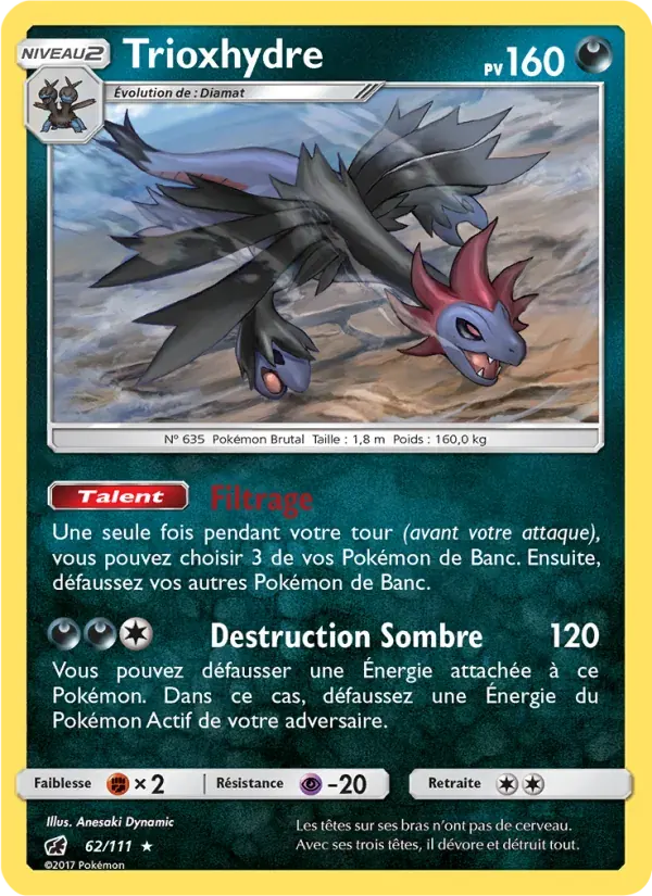 Trioxhydre — Invasion Carmin 62 French Pokémon card