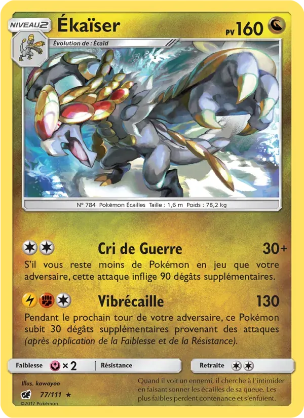 Ékaïser — Invasion Carmin 77 French Pokémon card