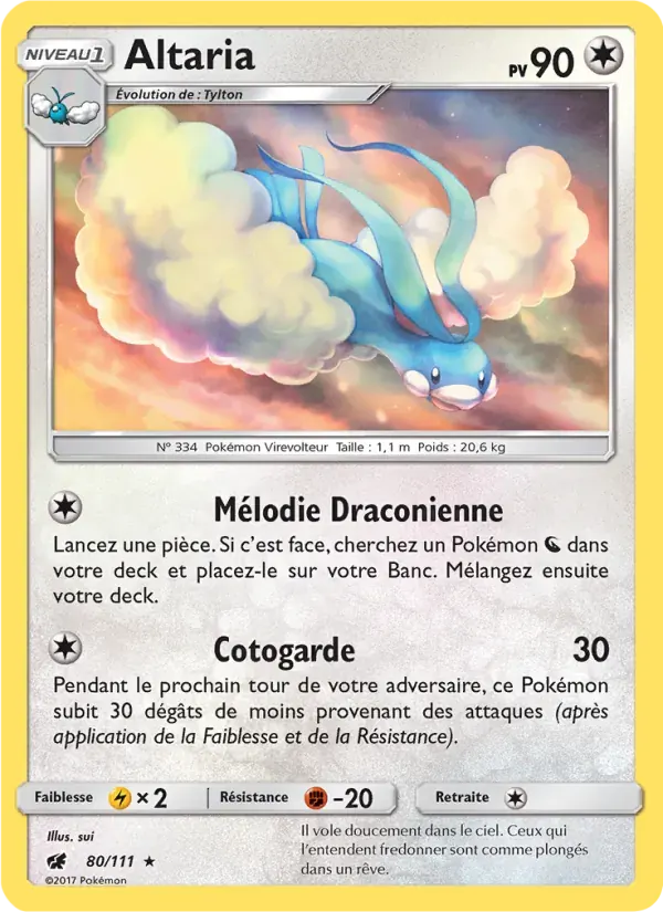 Altaria — Invasion Carmin 80 French Pokémon card