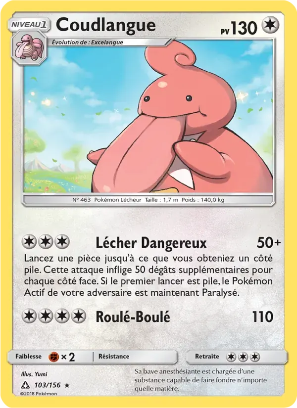 Coudlangue — Ultra-Prisme 103 French Pokémon card