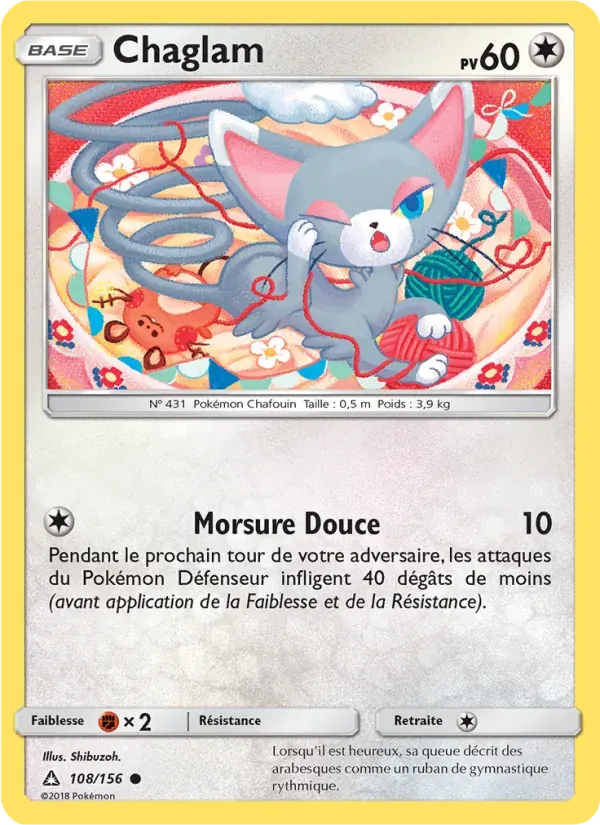 Chaglam — Ultra-Prisme 108 French Pokémon card