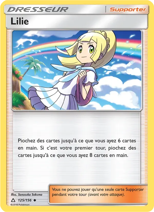 Lilie — Ultra-Prisme 125 French Pokémon card