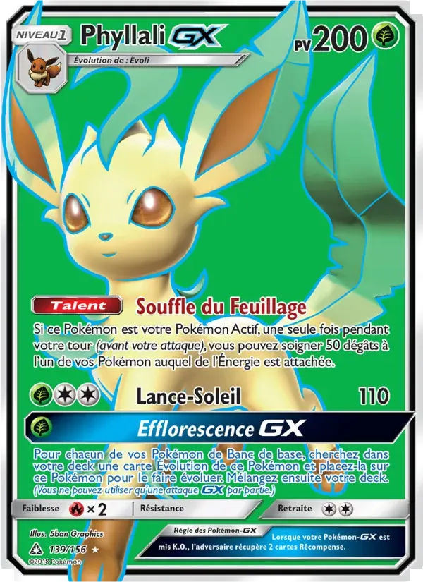 Phyllali GX — Ultra-Prisme 139 French Pokémon card
