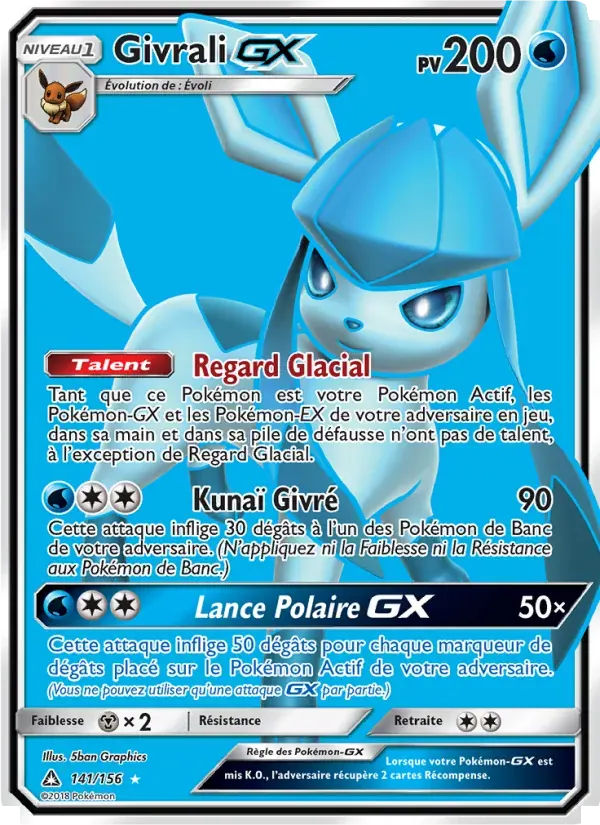 Givrali GX — Ultra-Prisme 141 French Pokémon card