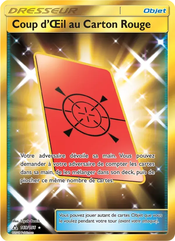 Coup d’Œil au Carton Rouge — Ultra-Prisme 169 French Pokémon card