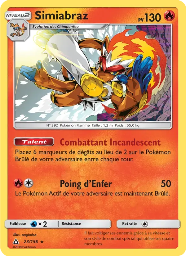 Simiabraz — Ultra-Prisme 23 French Pokémon card