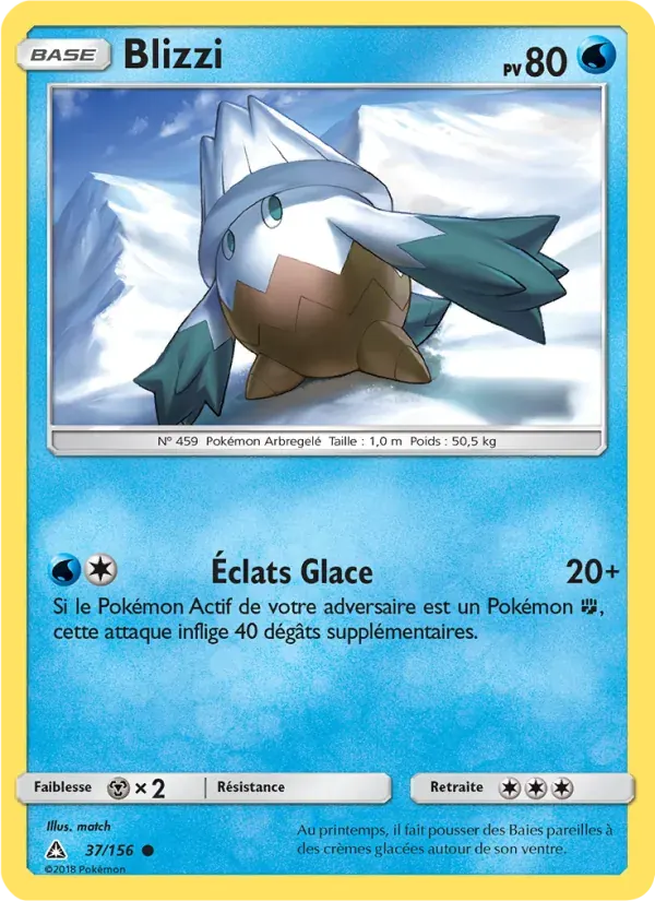 Blizzi — Ultra-Prisme 37 French Pokémon card
