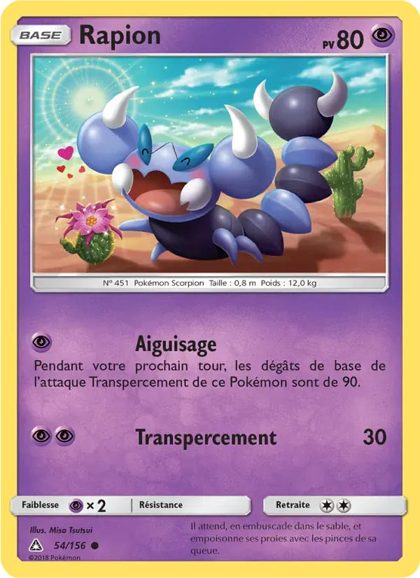 Rapion — Ultra-Prisme 54 French Pokémon card