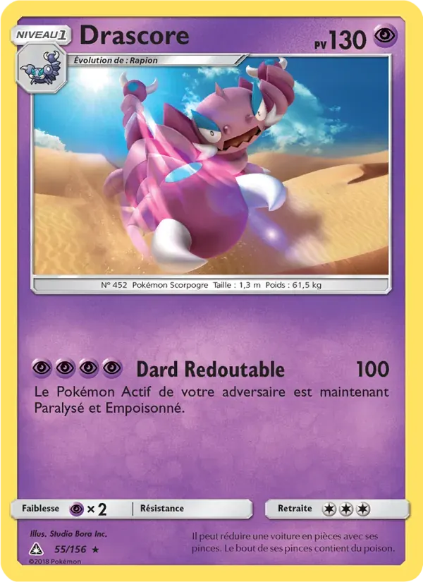 Drascore — Ultra-Prisme 55 French Pokémon card
