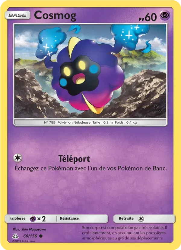 Cosmog — Ultra-Prisme 60 French Pokémon card