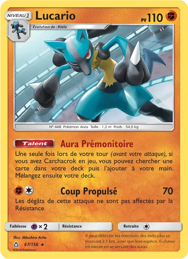Lucario — Ultra-Prisme 67 French Pokémon card