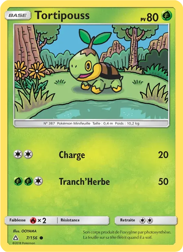 Tortipouss — Ultra-Prisme 7 French Pokémon card