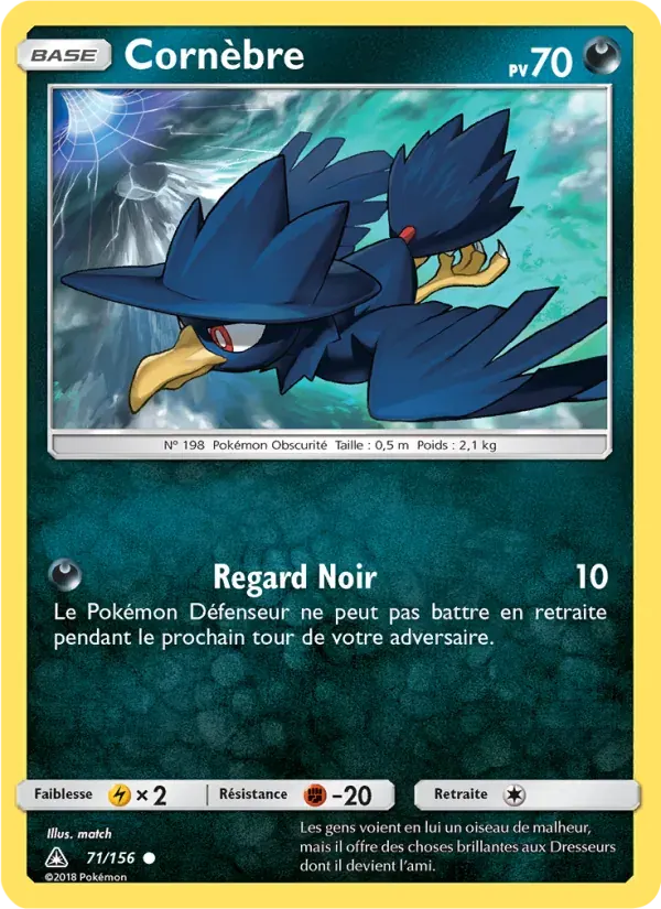 Cornèbre — Ultra-Prisme 71 French Pokémon card