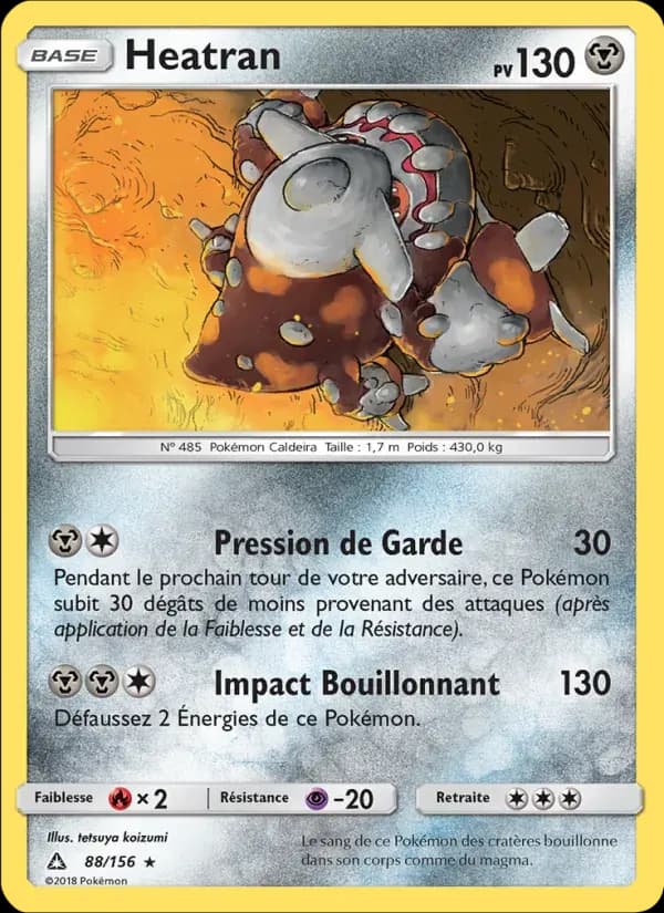 Heatran — Ultra-Prisme 88 French Pokémon card