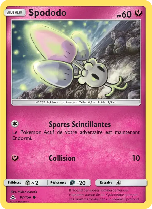 Spododo — Ultra-Prisme 92 French Pokémon card