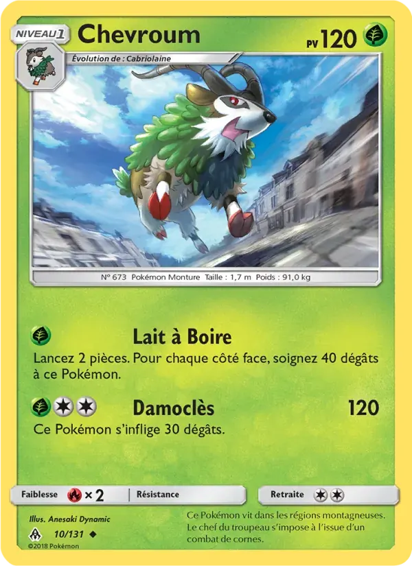 Chevroum — Lumière Interdite 10 French Pokémon card