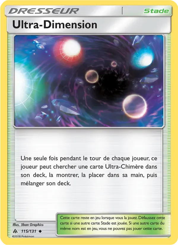 Ultra-Dimension — Lumière Interdite 115 French Pokémon card