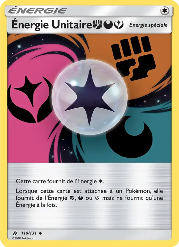 Énergie Unitaire FightingDarknessFairy — Lumière Interdite 118 French Pokémon card