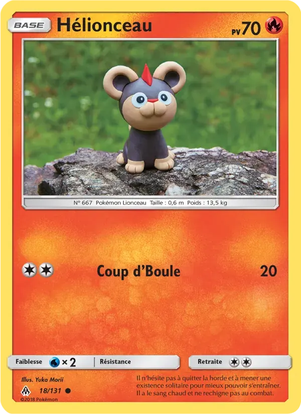 Hélionceau — Lumière Interdite 18 French Pokémon card