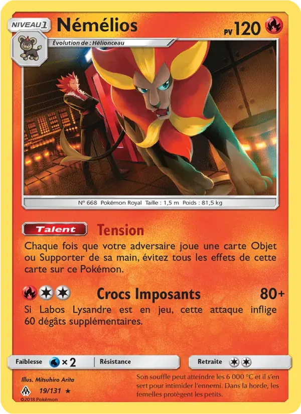 Némélios — Lumière Interdite 19 French Pokémon card