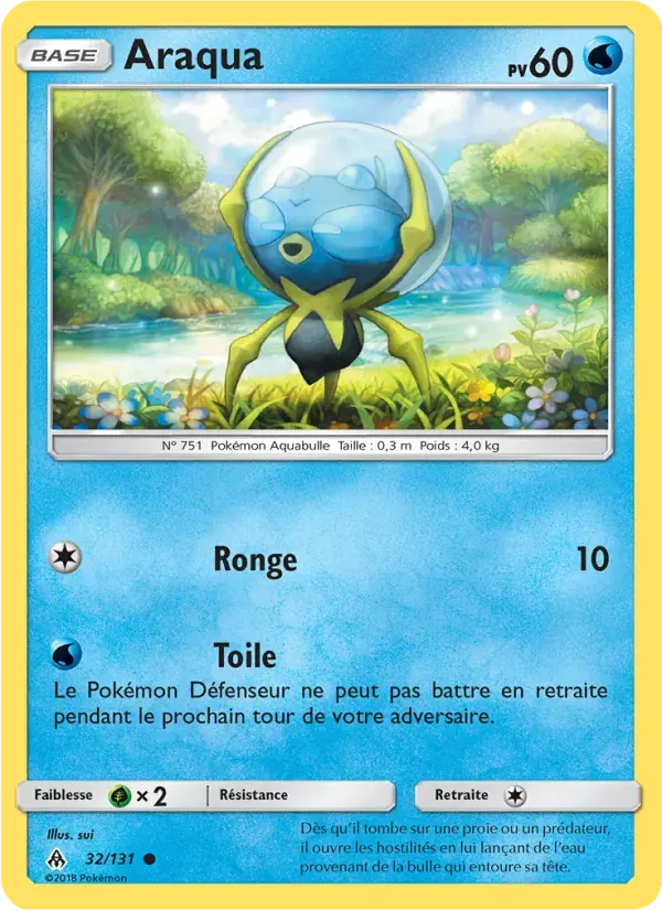 Araqua — Lumière Interdite 32 French Pokémon card