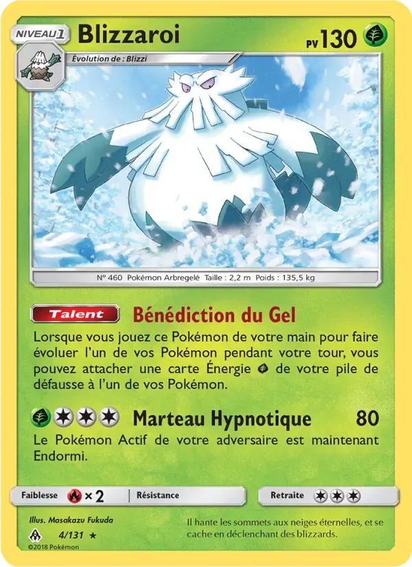 Blizzaroi — Lumière Interdite 4 French Pokémon card