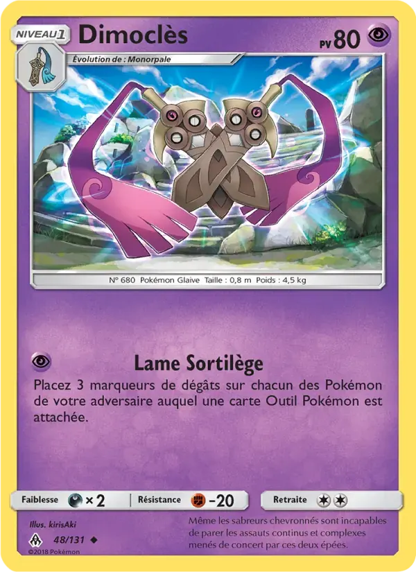 Dimoclès — Lumière Interdite 48 French Pokémon card