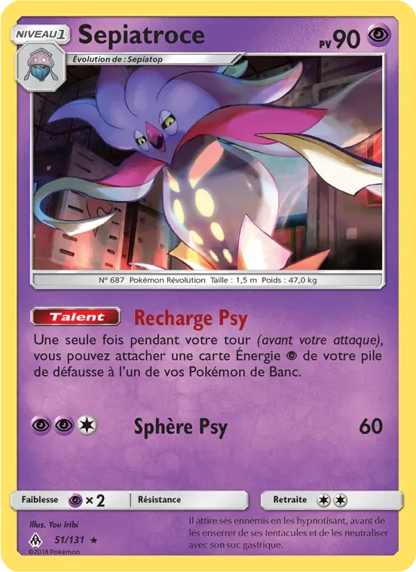 Sepiatroce — Lumière Interdite 51 French Pokémon card