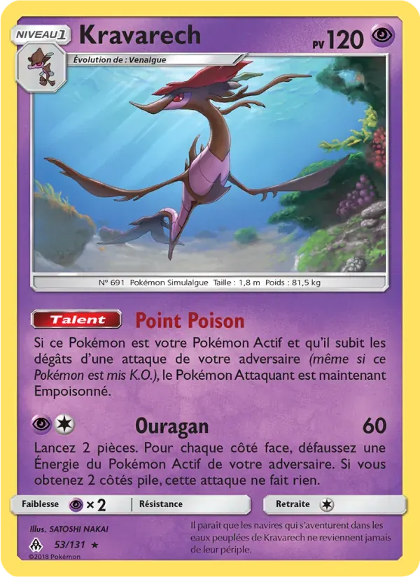 Kravarech — Lumière Interdite 53 French Pokémon card