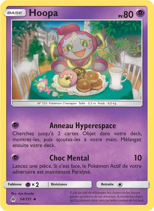 Hoopa — Lumière Interdite 54 French Pokémon card