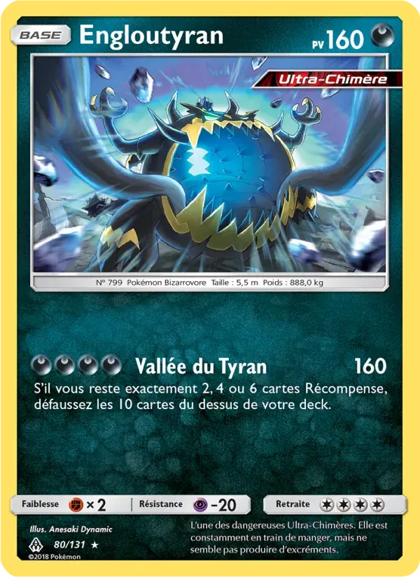 Engloutyran — Lumière Interdite 80 French Pokémon card