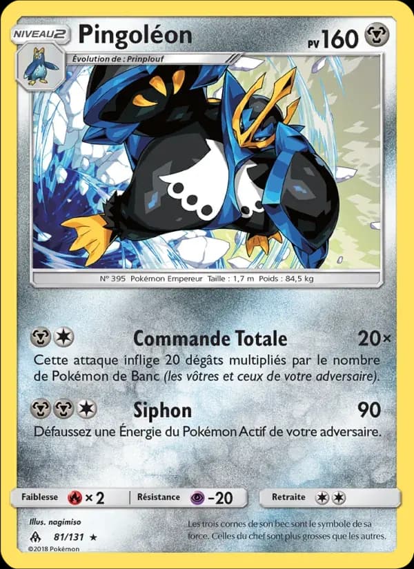 Pingoléon — Lumière Interdite 81 French Pokémon card