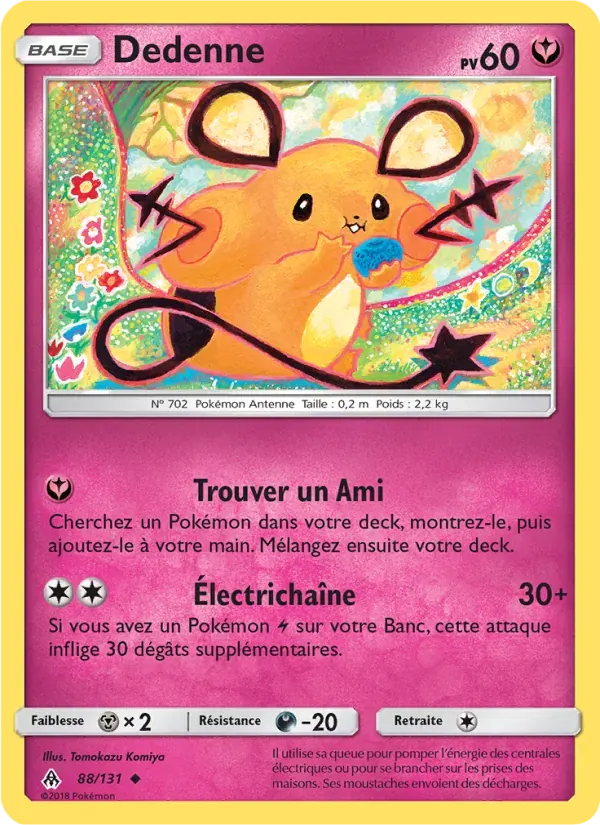 Dedenne — Lumière Interdite 88 French Pokémon card
