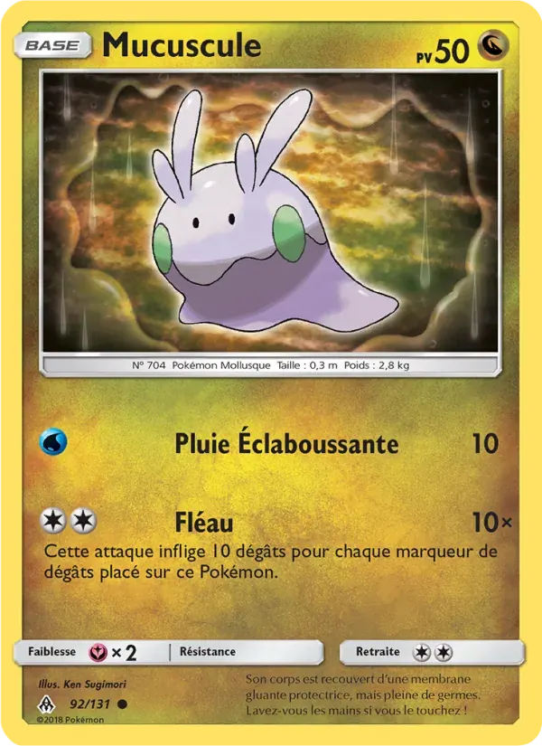 Mucuscule — Lumière Interdite 92 French Pokémon card