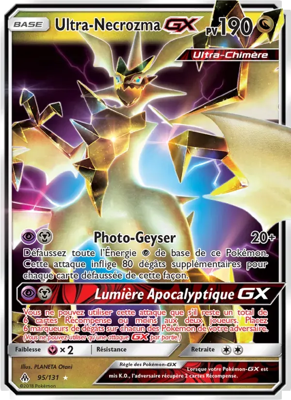 Ultra-Necrozma GX — Lumière Interdite 95 French Pokémon card