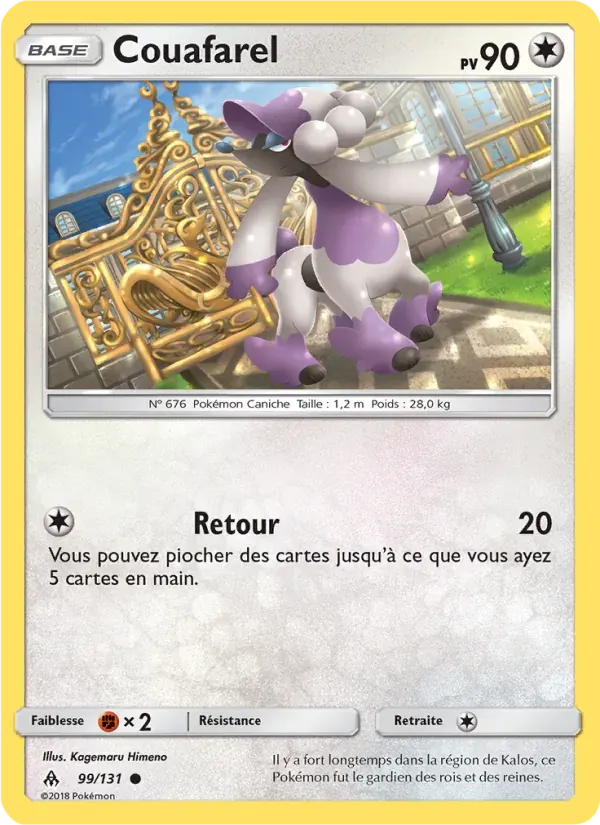 Couafarel — Lumière Interdite 99 French Pokémon card