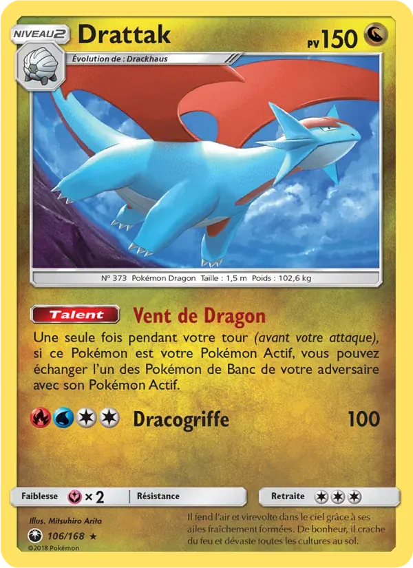 Drattak — Tempête Céleste 106 French Pokémon card