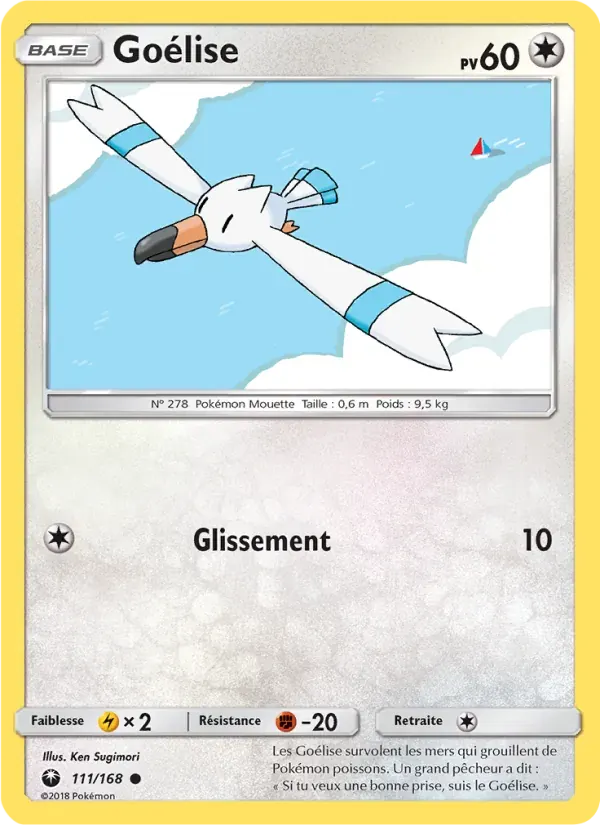 Goélise — Tempête Céleste 111 French Pokémon card