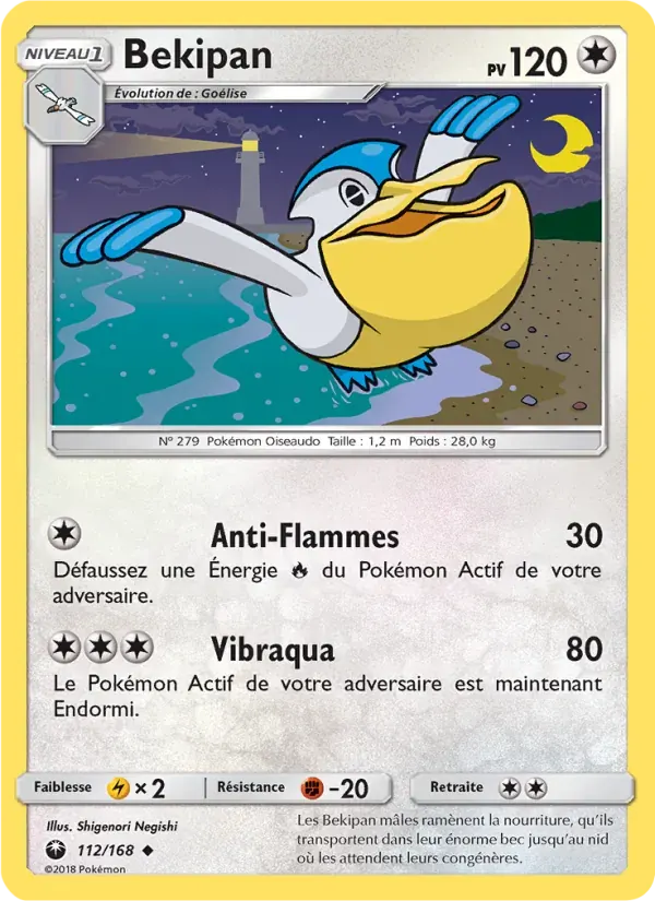 Bekipan — Tempête Céleste 112 French Pokémon card