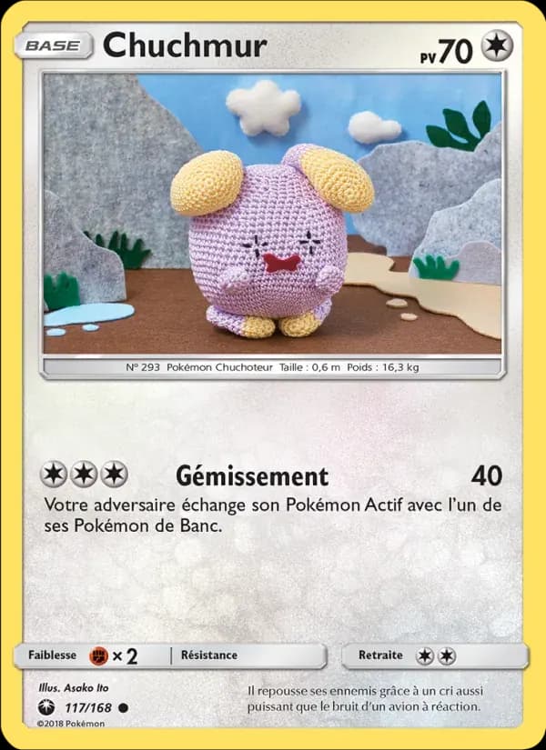 Chuchmur — Tempête Céleste 117 French Pokémon card