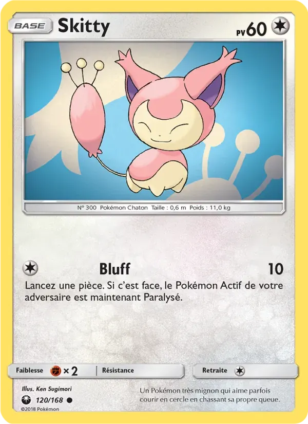 Skitty — Tempête Céleste 120 French Pokémon card