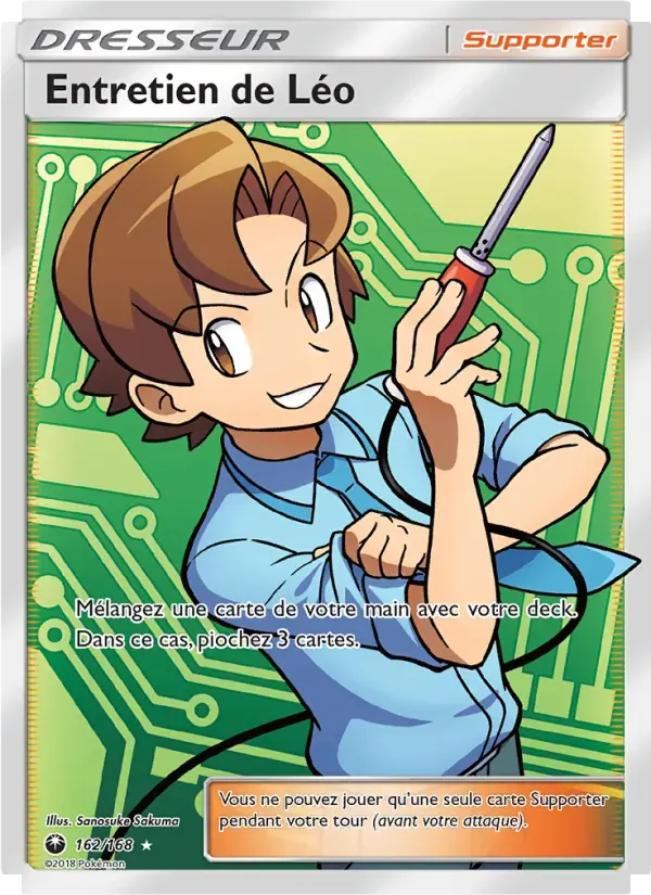 Entretien de Léo — Tempête Céleste 162 French Pokémon card