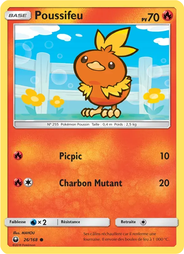 Poussifeu — Tempête Céleste 26 French Pokémon card