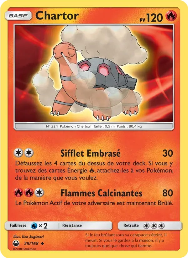 Chartor — Tempête Céleste 29 French Pokémon card