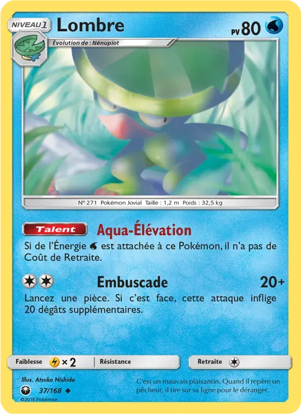 Lombre — Tempête Céleste 37 French Pokémon card