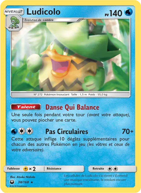 Ludicolo — Tempête Céleste 38 French Pokémon card