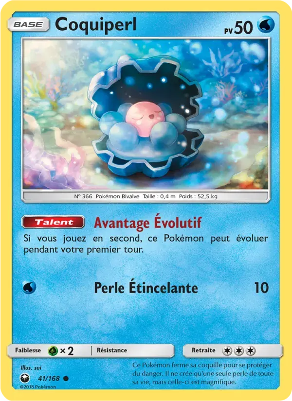 Coquiperl — Tempête Céleste 41 French Pokémon card