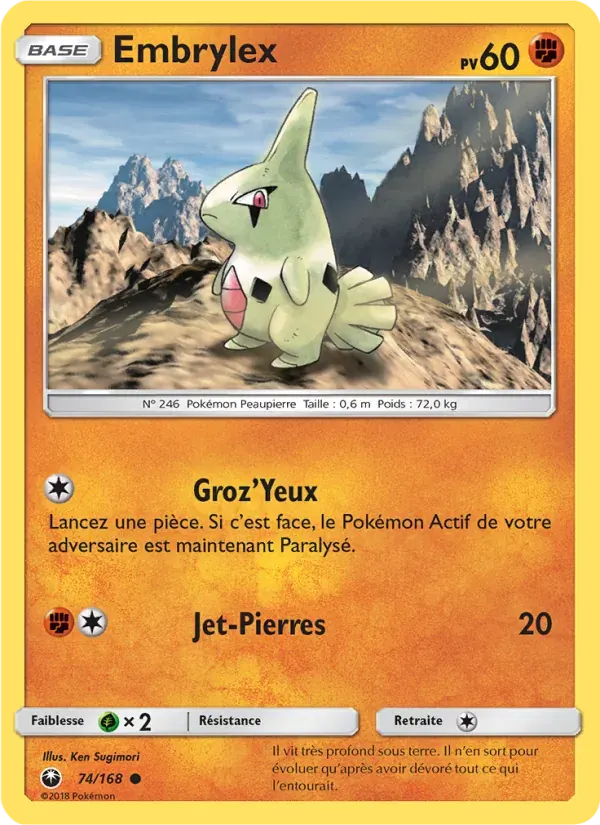 Embrylex — Tempête Céleste 74 French Pokémon card