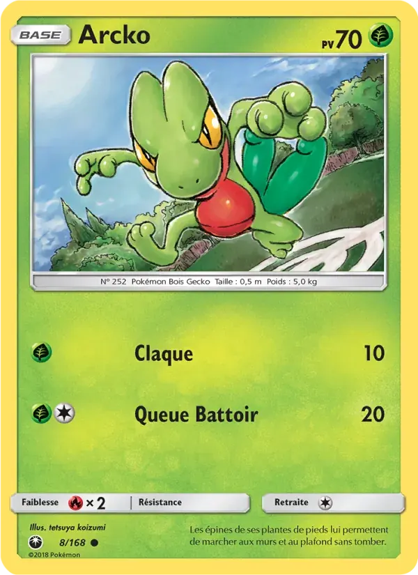 Arcko — Tempête Céleste 8 French Pokémon card